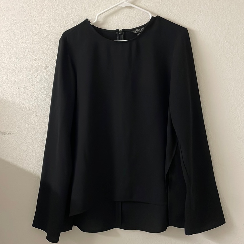 Topshop black top size 8